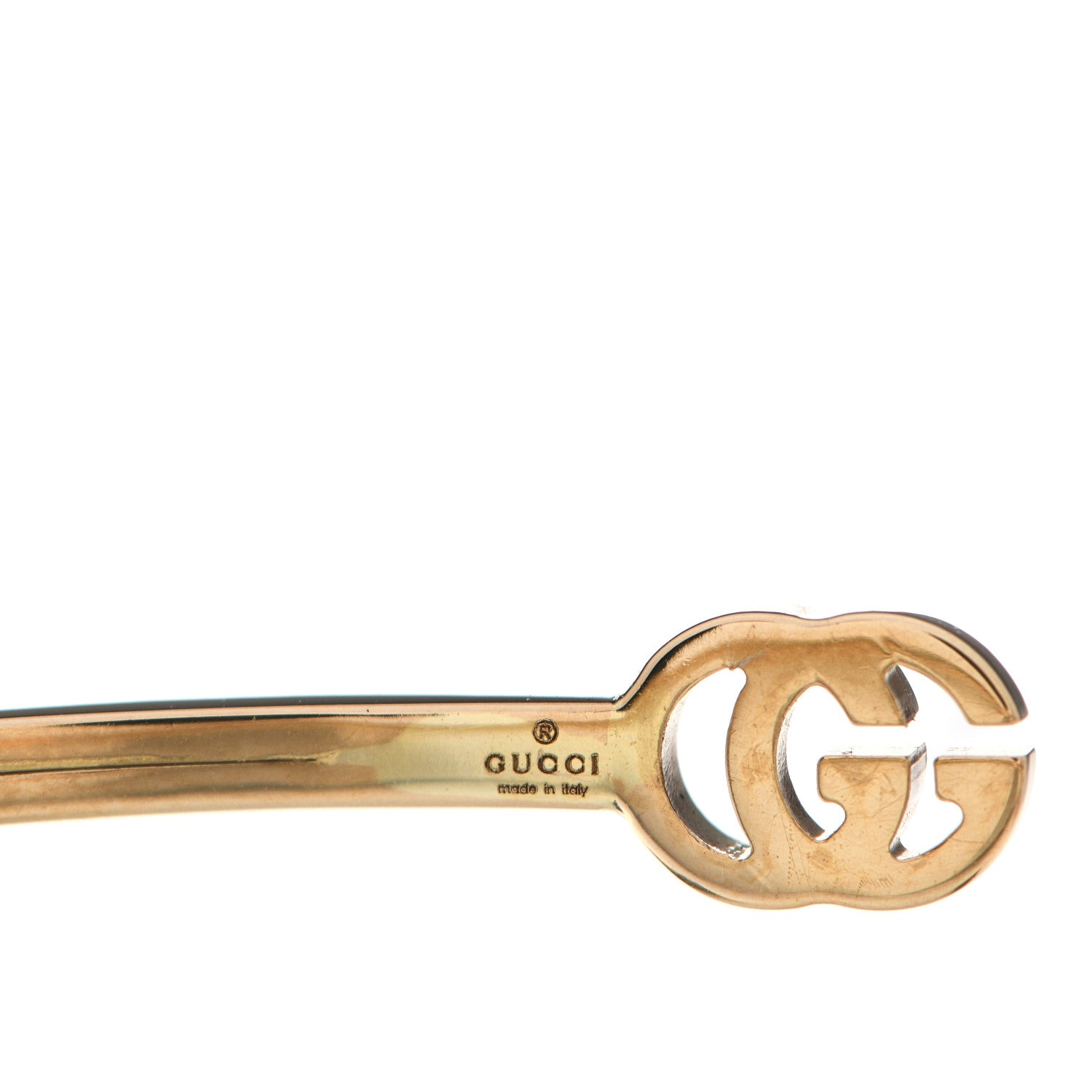 Gucci 18K Yellow Gold GG Running Cuff Bracelet 3 of 4