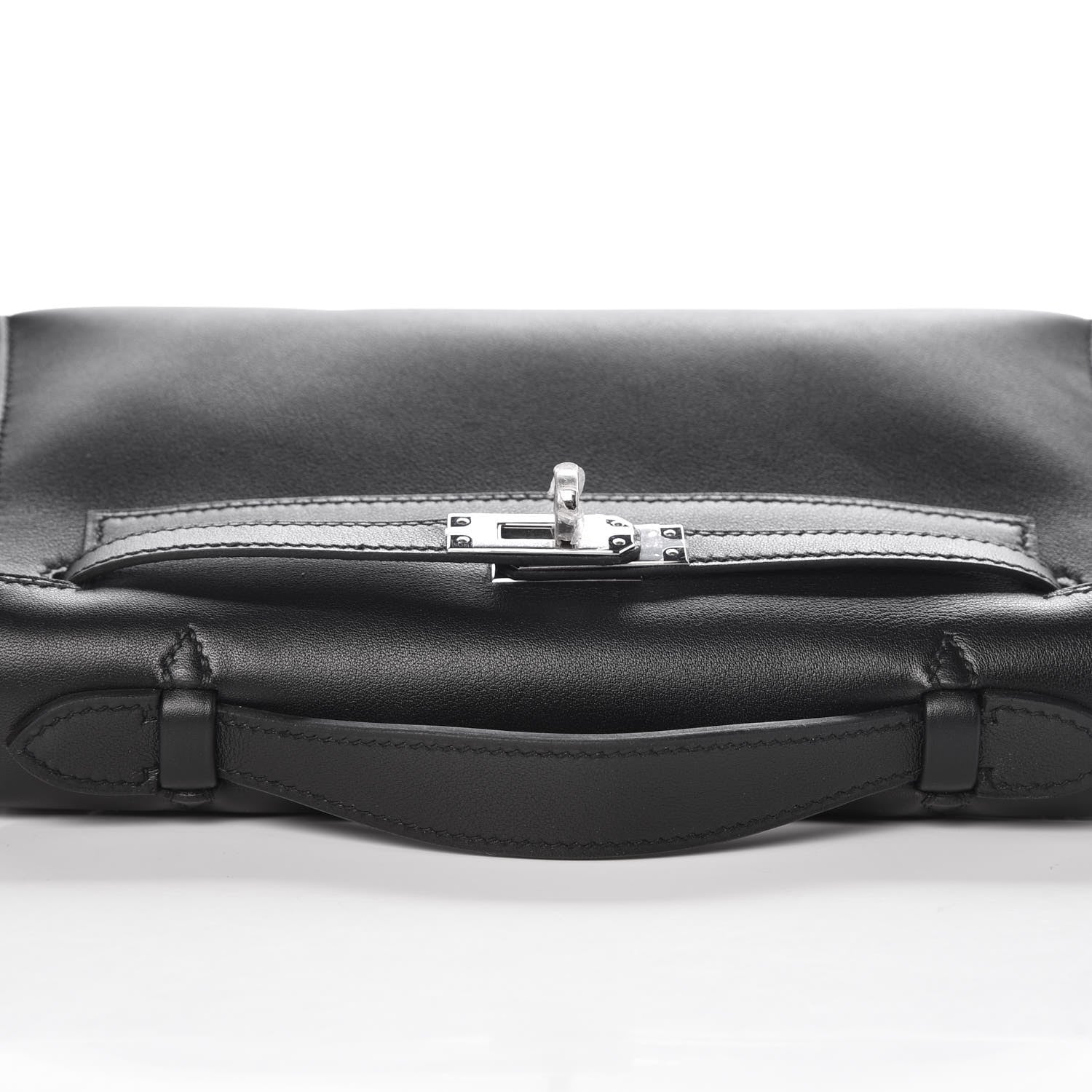 Hermes Swift Kelly Pochette Clutch Black 24 of 25