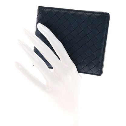 Bottega Veneta Nappa Intrecciato Bi-Fold Wallet Denim 2 of 7