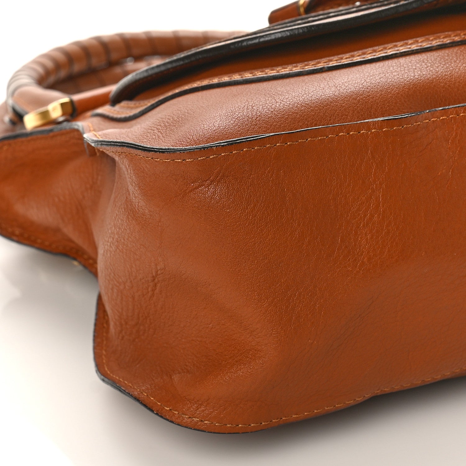 Chloe Calfskin Medium Marcie Satchel Tan 7 of 8