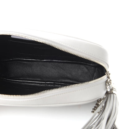 Saint Laurent Grain De Poudre Matelasse Monogram Mini Lou Camera Bag Granite 5 of 10