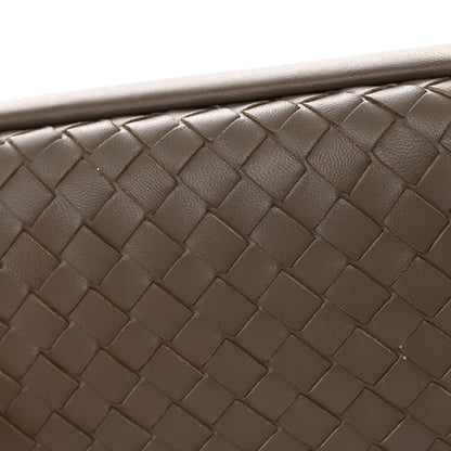 Bottega Veneta Nappa Intrecciato Chain Knot Clutch Steel 11 of 13