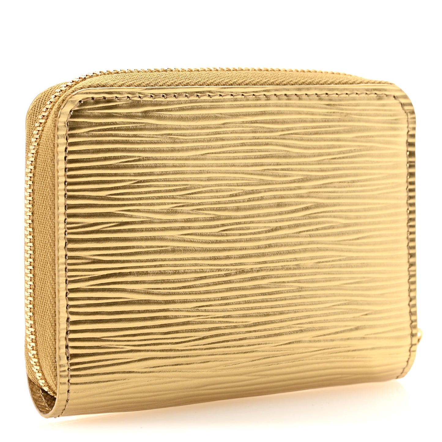 Epi Zippy Coin Purse Gold