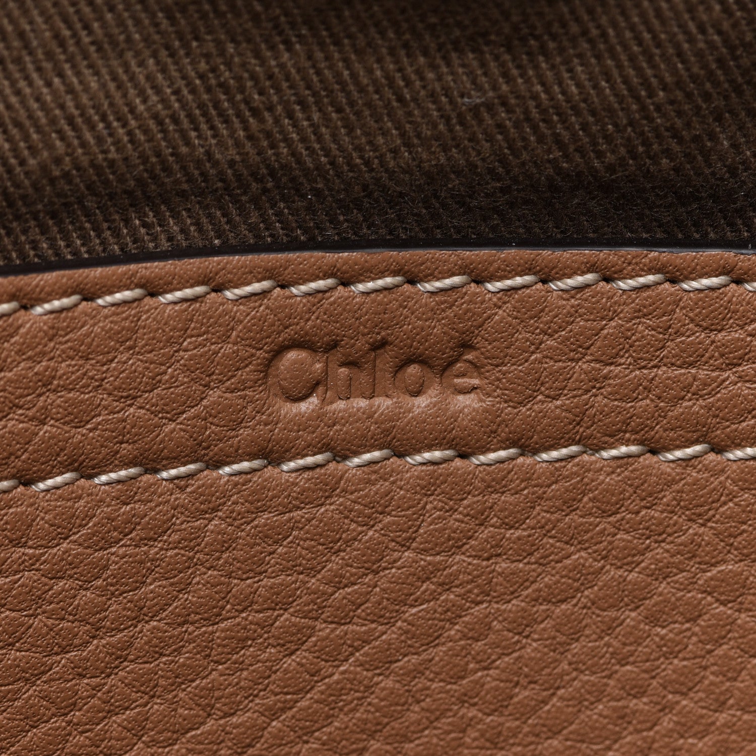 Chloe Calfskin Medium Marcie Round Crossbody Bag Nut 6 of 19