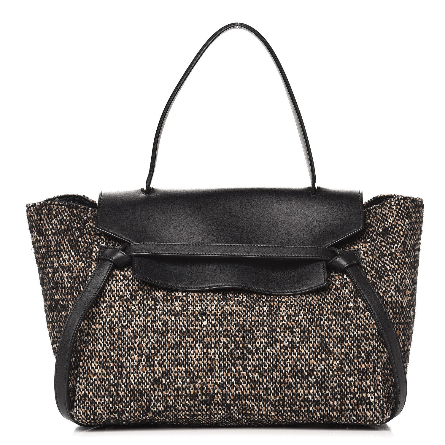 Celine Tweed Calfskin Small Belt Bag Black 1 of 9