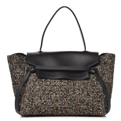 Celine Tweed Calfskin Small Belt Bag Black 1 of 9