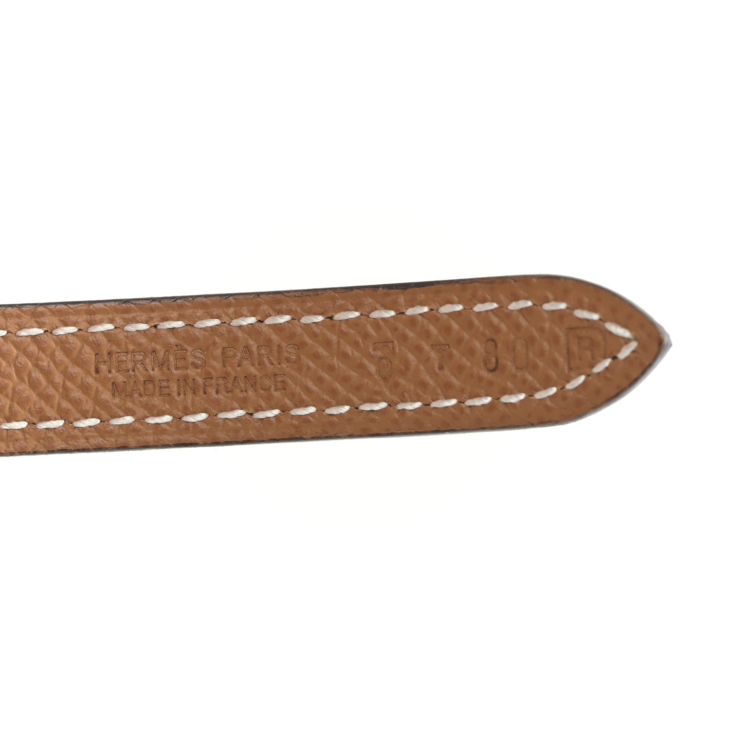 Hermes Swift Epsom 13mm Gamma Belt 80 32 Black Gold 3 of 4