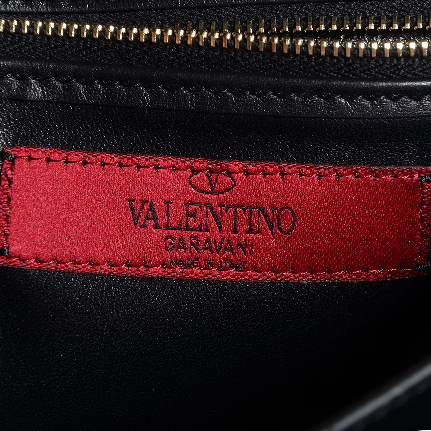 Valentino Garavani Vitello My Own Code Flap Clutch Black 7 of 9