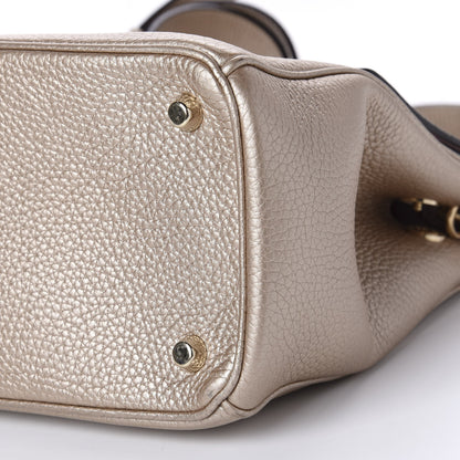 Christian Dior Metallic Bullcalf Small Be Dior Flap Pale Gold 8 of 10