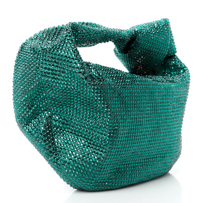 Bottega Veneta Crystal Embellished Satin Mini Hotfix Jodie Emerald 3 of 11