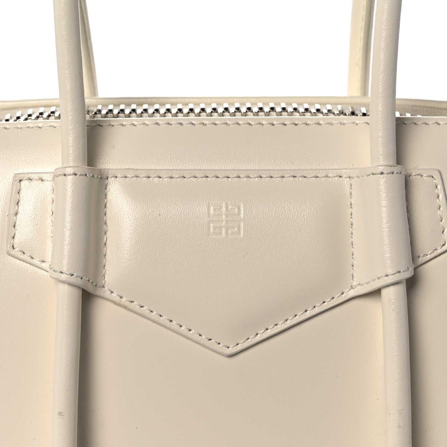 Givenchy Box Calfskin Mini Lock Antigona Shoulder Bag White 8 of 12