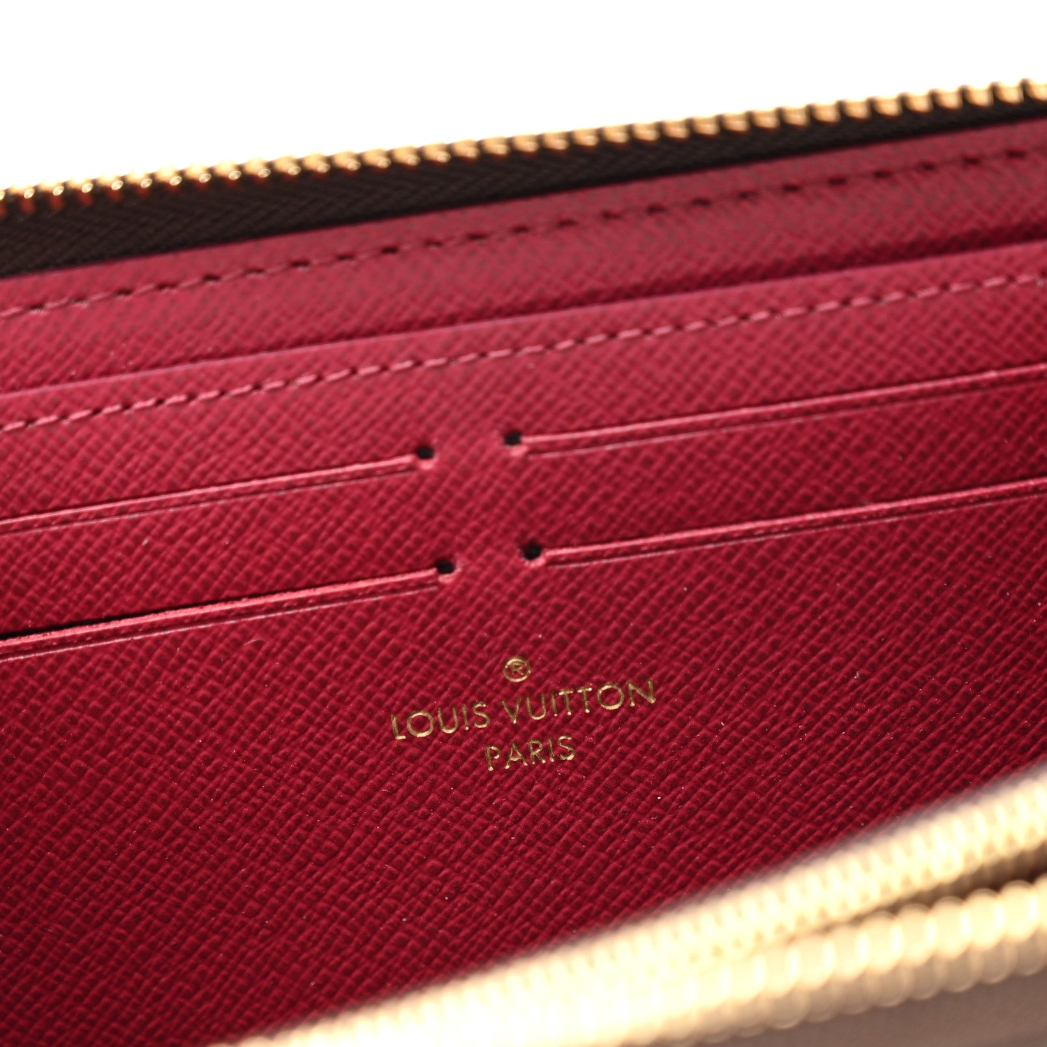Louis Vuitton Monogram Clemence Wallet Fuchsia 6 of 7