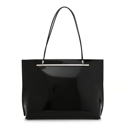 Saint Laurent Patent Calfskin Suzanne Shopping Tote Black 1 of 11