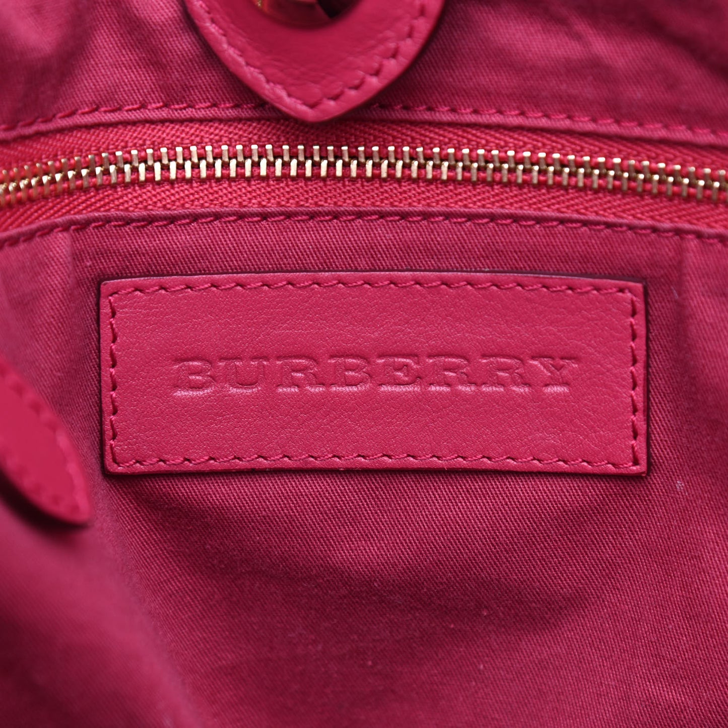 Calfskin House Check Small Canterbury Tote Raspberry