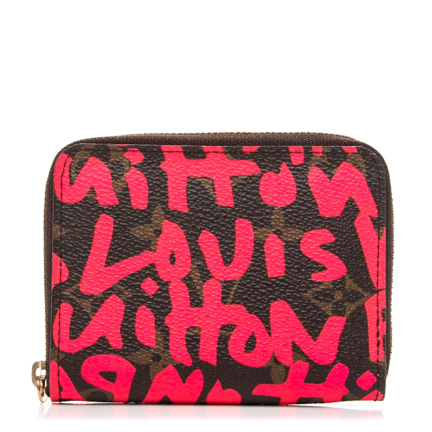 Louis Vuitton Monogram Graffiti Zippy Coin Purse Fuchsia 1 of 7