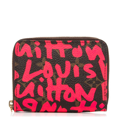 Louis Vuitton Monogram Graffiti Zippy Coin Purse Fuchsia 1 of 7