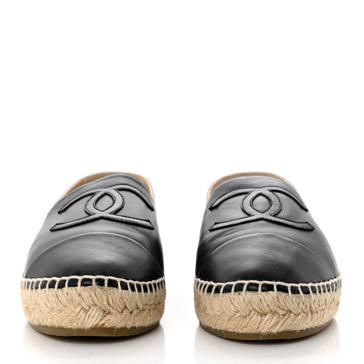 Lambskin CC Espadrilles 40 Black