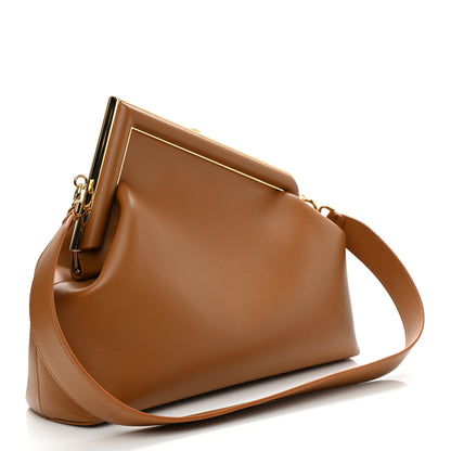 Fendi Shiny Nappa Medium Fendi First Caramello 3 of 11