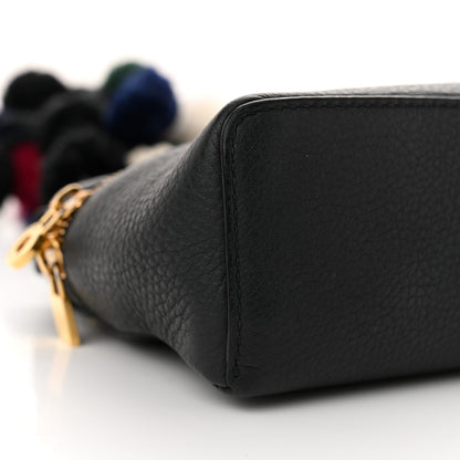 Loro Piana Grained Calfskin L16 Extra Pocket Pouch Navy Blue Multicolor 8 of 11