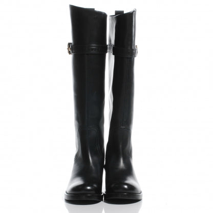 Louis Vuitton Leather Susan High Flat Black Boots 36.5 2 of 7