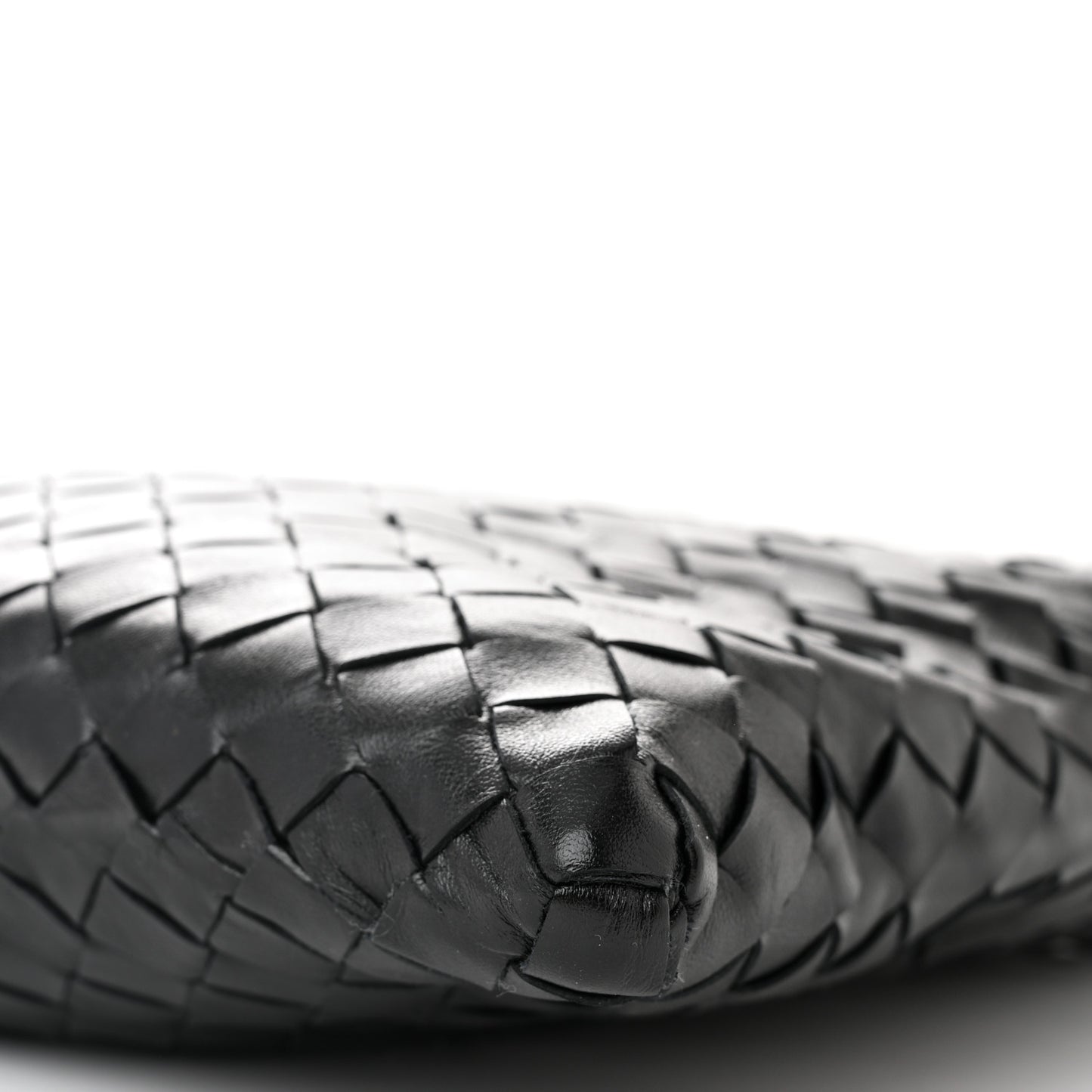 Calfskin Intrecciato Small Hop Black