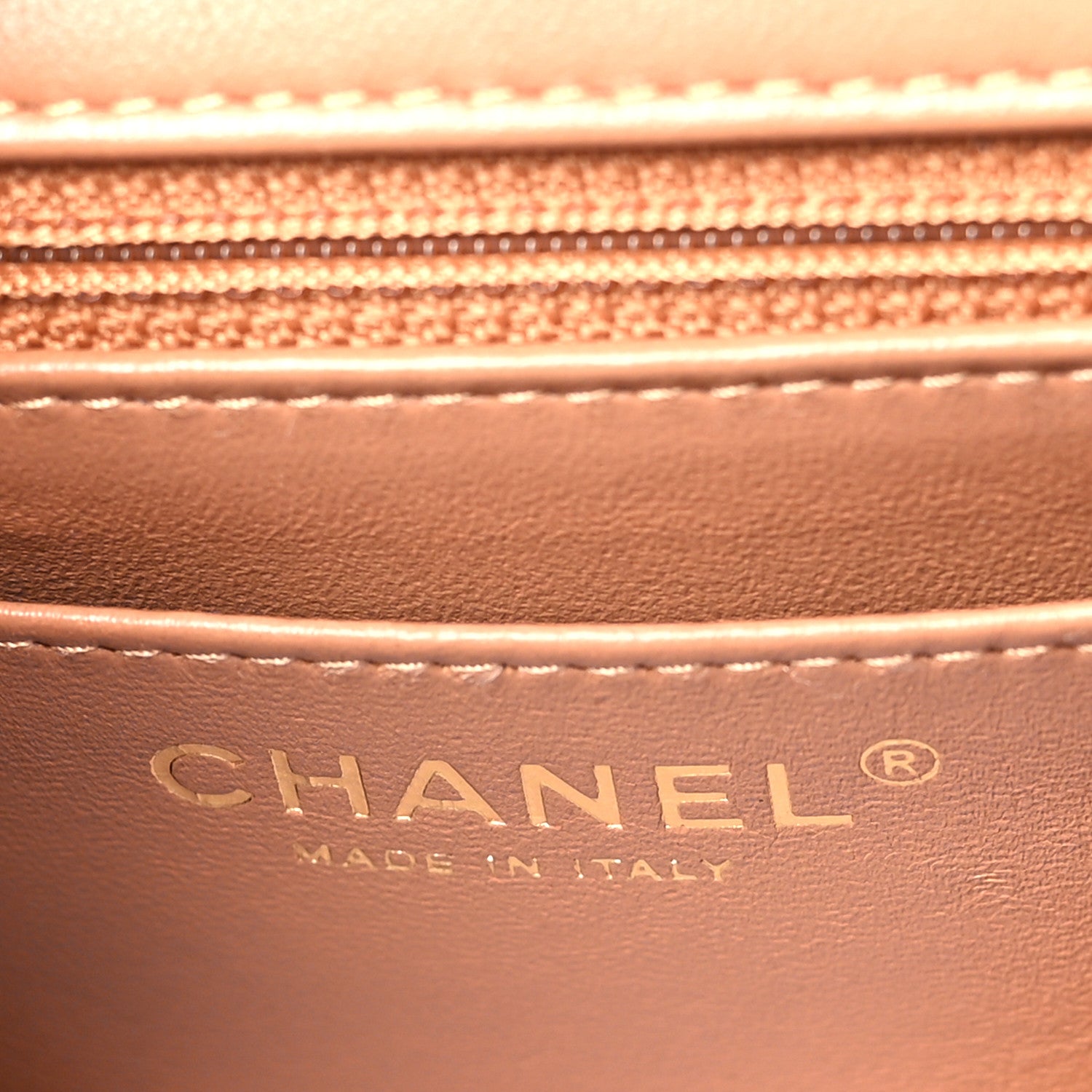 Chanel Lambskin Quilted Mini Rectangular Flap Brown 6 of 9