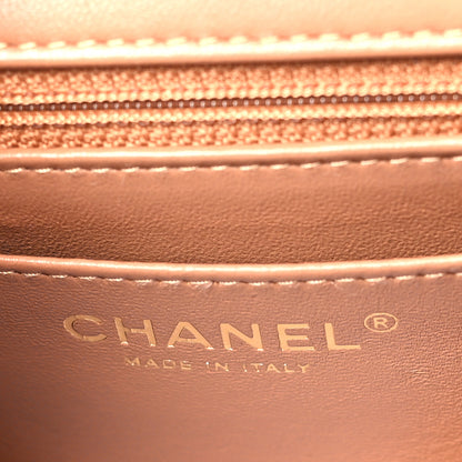 Chanel Lambskin Quilted Mini Rectangular Flap Brown 6 of 9