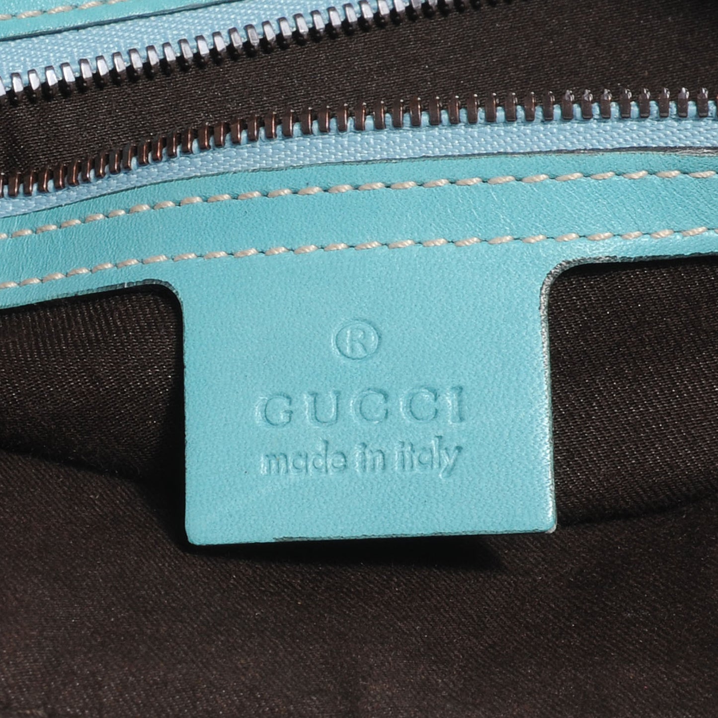Leather Reins Tote Turquoise
