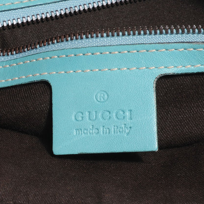 Gucci Leather Reins Tote Turquoise 8 of 9