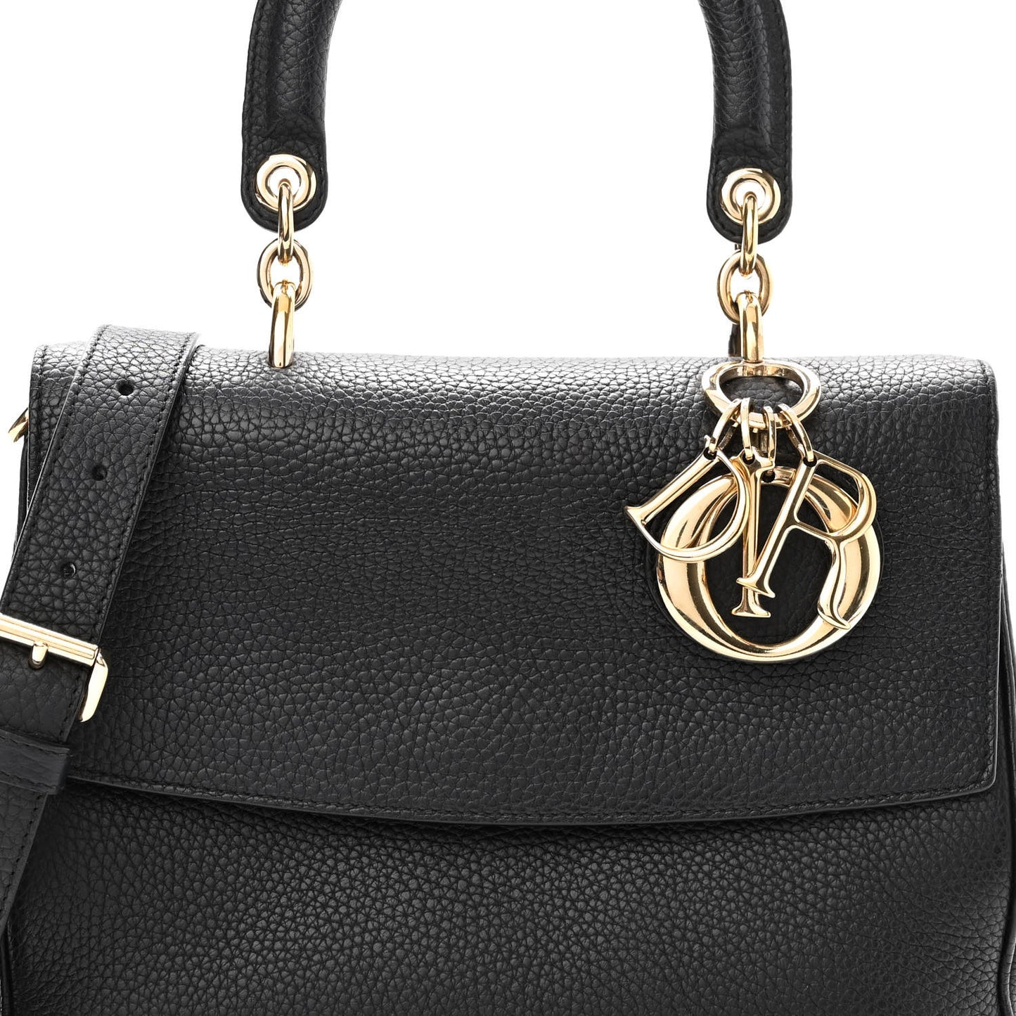 Bullcalf Small Be Dior Flap Black Fraise
