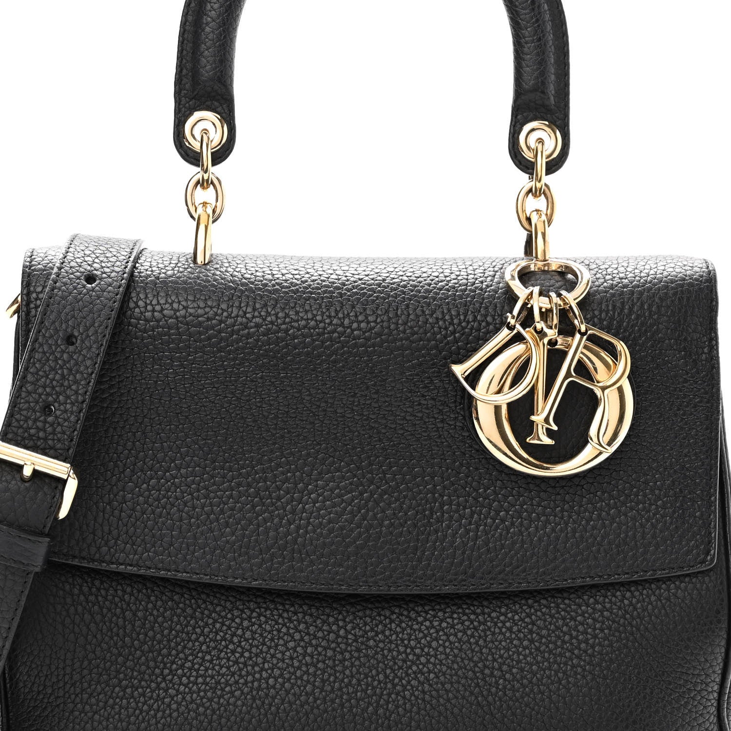 Christian Dior Bullcalf Small Be Dior Flap Black Fraise 6 of 10