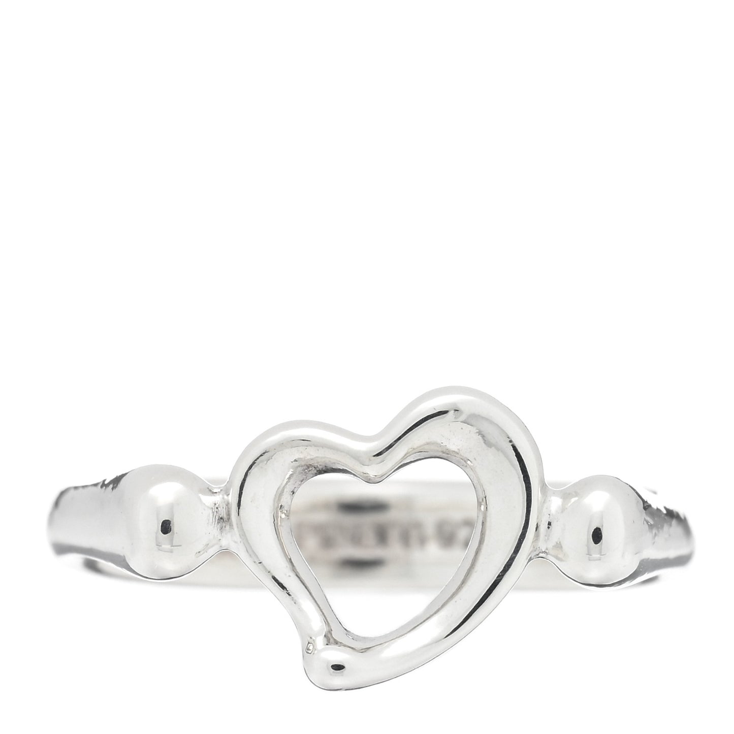 Sterling Silver Elsa Peretti Open Heart Ring 50 5.25