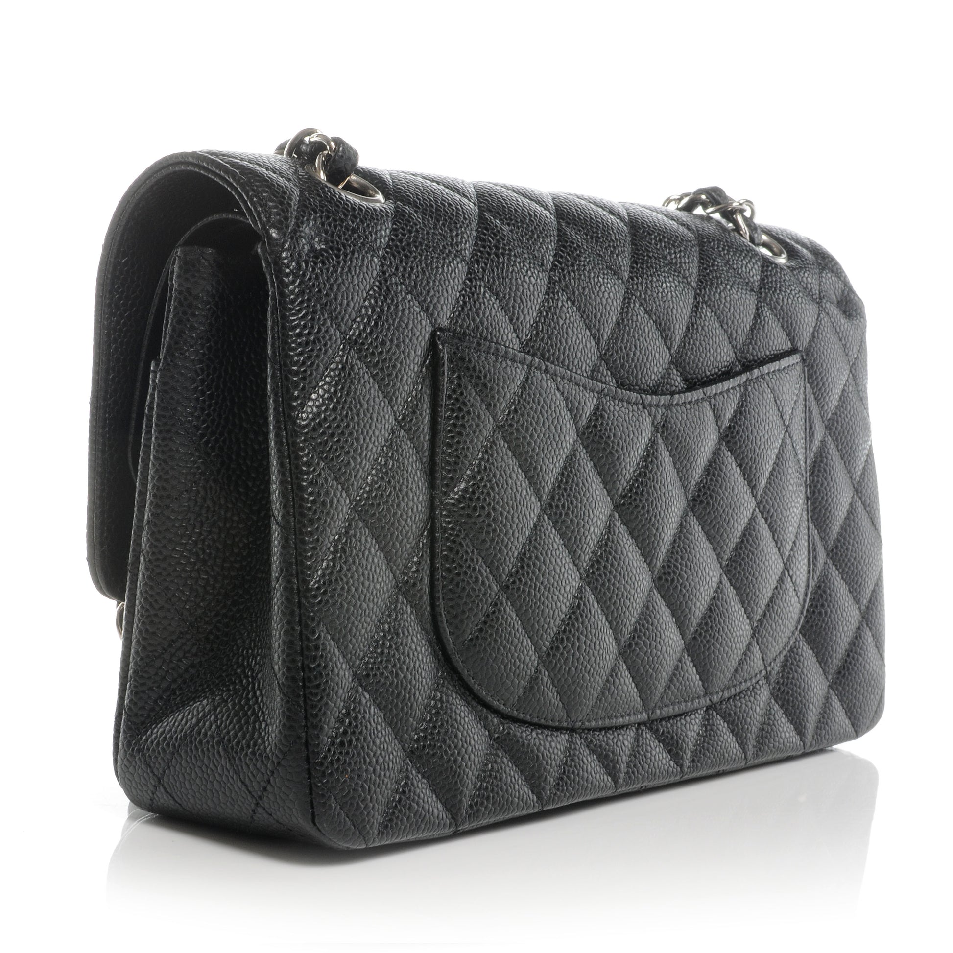 Chanel Caviar Quilted Medium Double Flap Black 3 of 11
