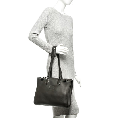 Hermes Taurillon Clemence Shoulder Bag Graphite 2 of 10