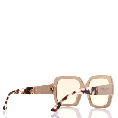 Prada Oversized Monochrome Sunglasses SPR 21X Beige Tortoise 4 of 7