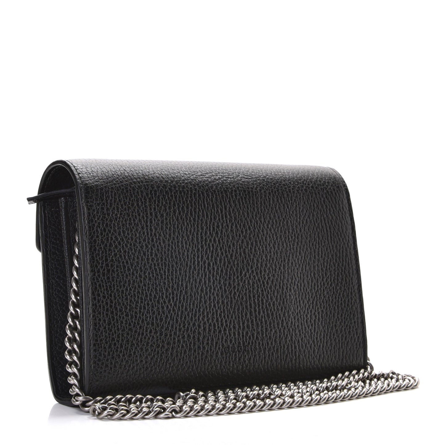 Calfskin Mini Dionysus Chain Wallet Black