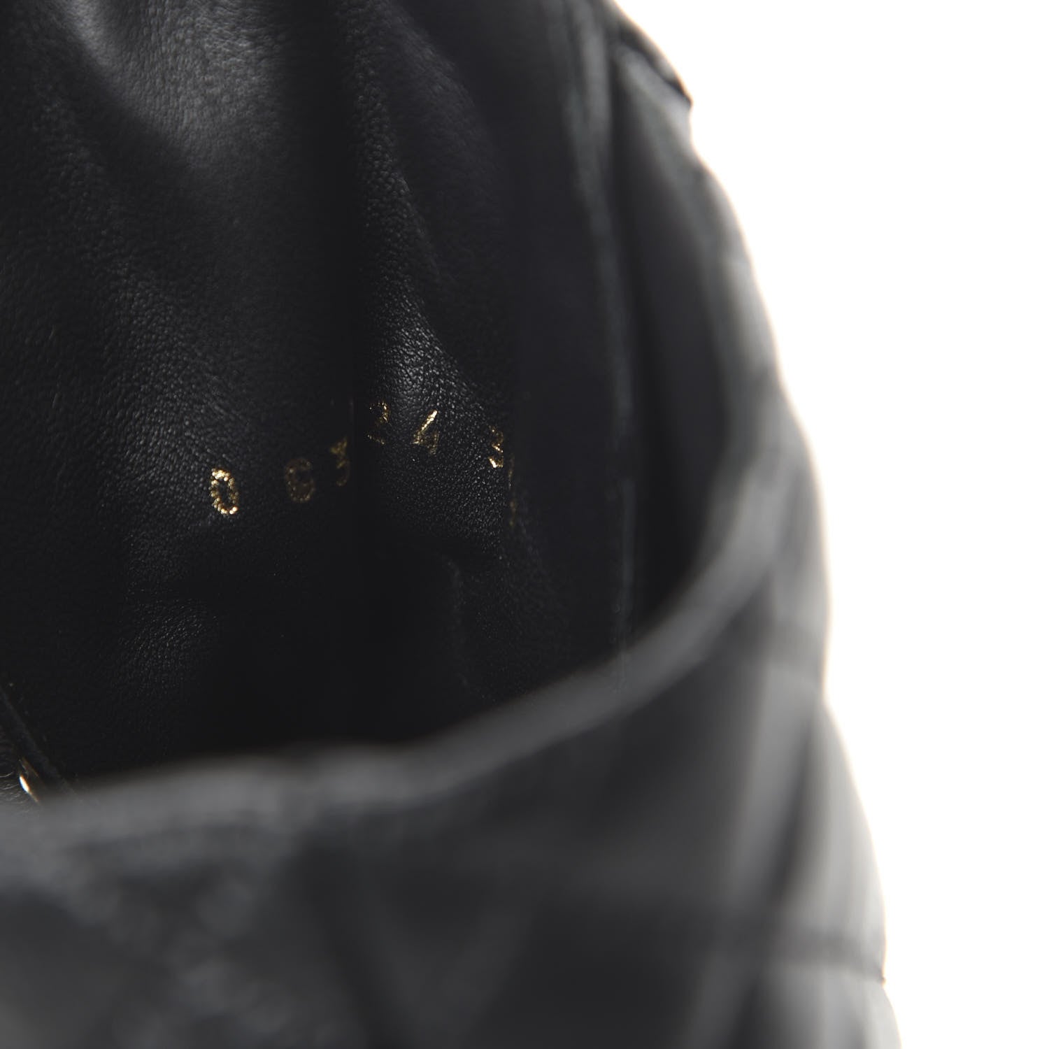 Chanel Shiny Goatskin Calfskin Quilted Lace Up Combat Boots 38.5 Black 8 of 9