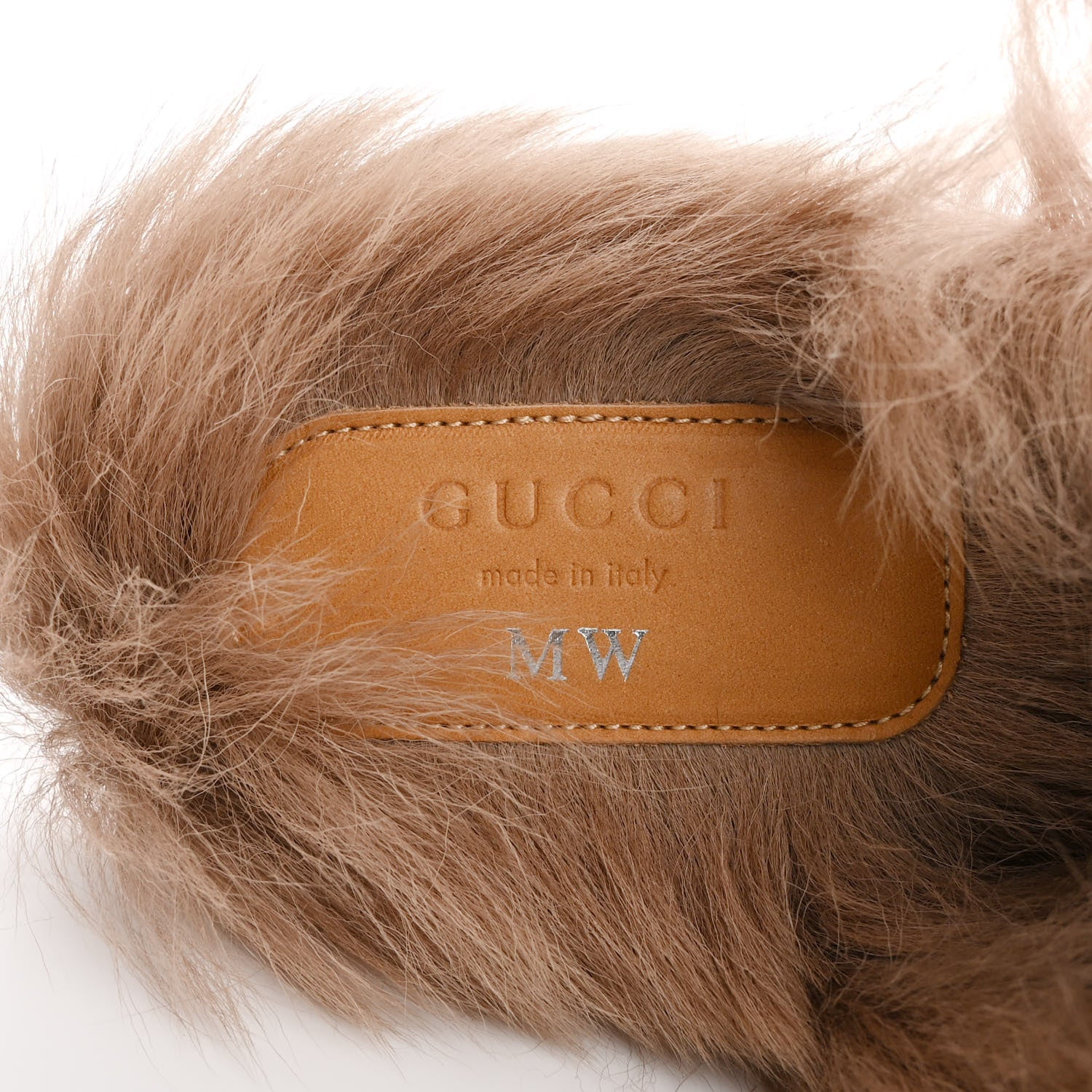 Gucci Metallic Nappa Fur Womens Princetown Slippers 38 Fuxia 7 of 8