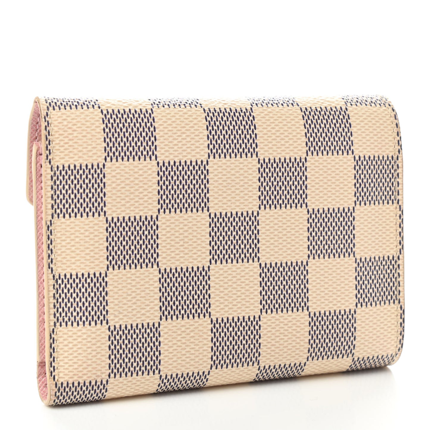 Damier Azur Victorine Wallet Rose Ballerine