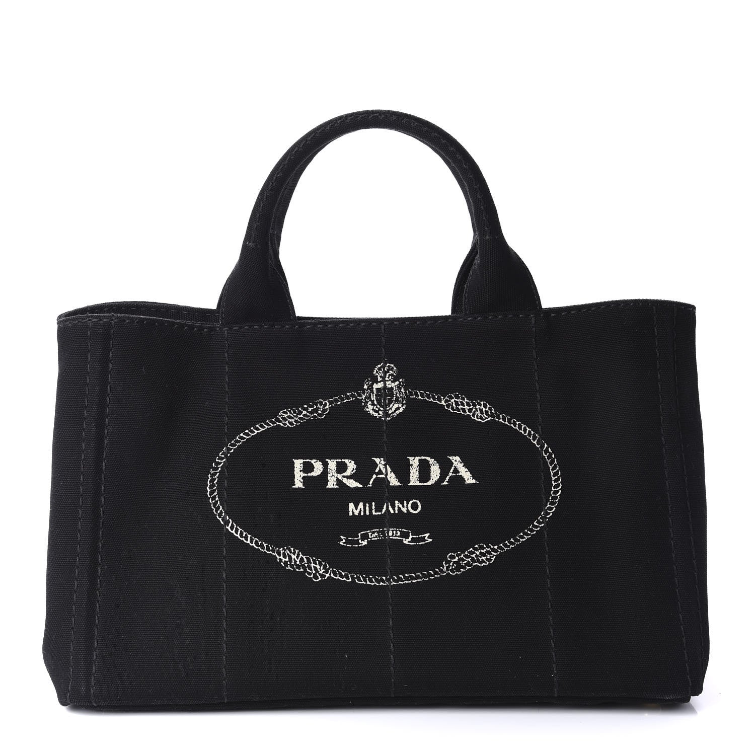 Prada Canapa Logo Tote Black 1 of 11