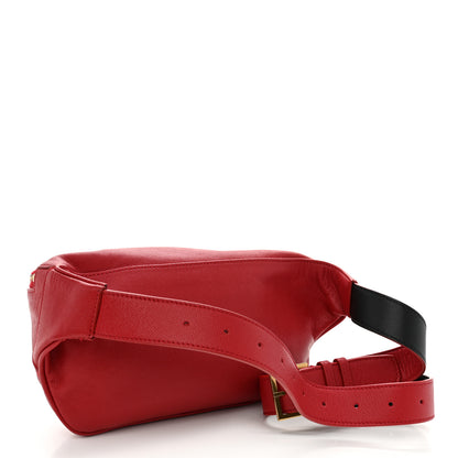 Saint Laurent Grain De Poudre Monogram Belt Bag Rouge Eros 3 of 11