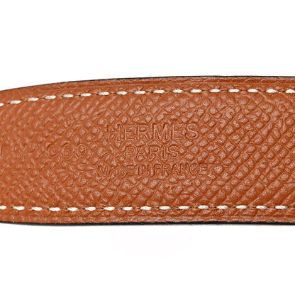 Hermes Swift Epsom 24mm Medor H Belt 75/30 Black Gold 5 of 8