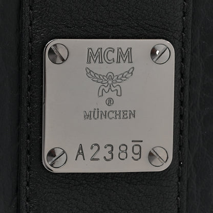 MCM Visetos Medium Liz Reversible Shopper Tote Black 10 of 19