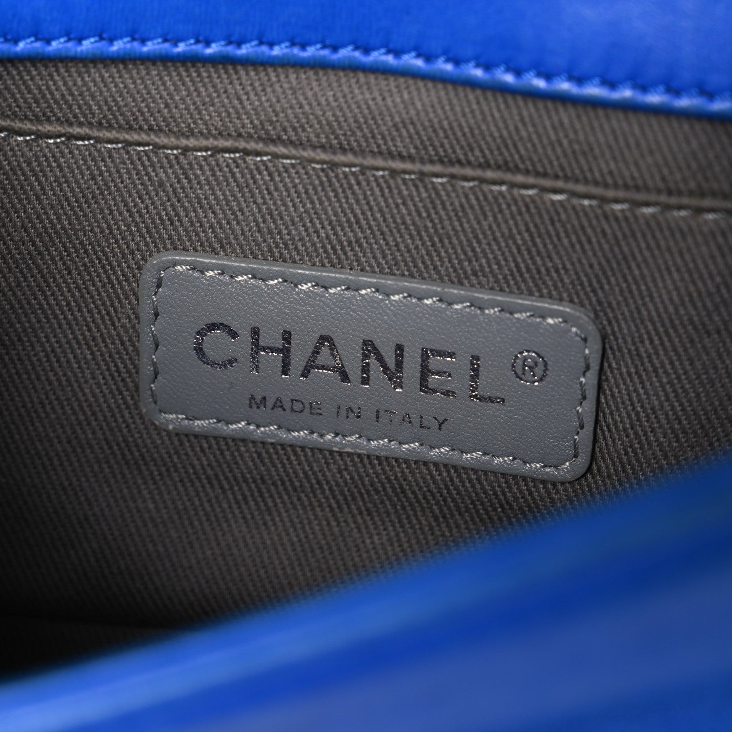 Chanel Velvet Quilted Small Boy Flap Blue 6 of 12