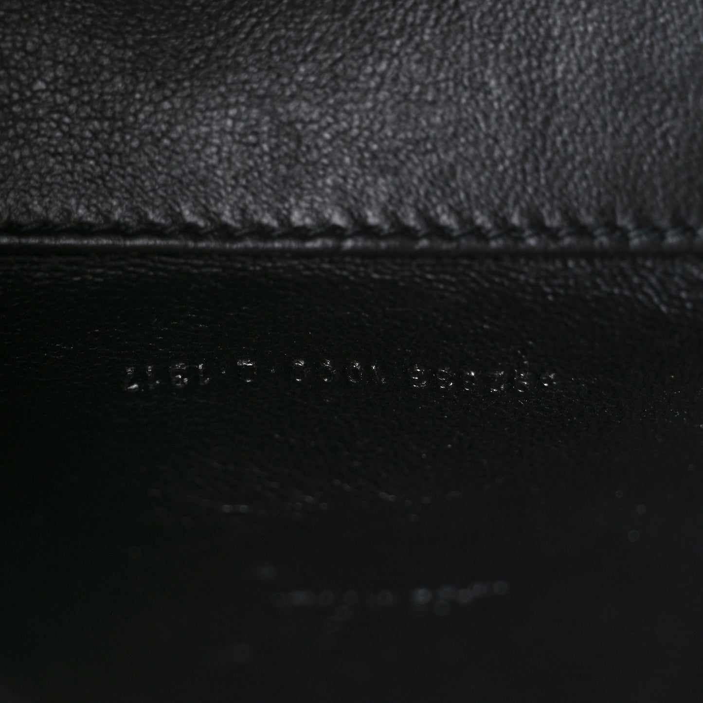 Washed Denim BB Monogram Hourglass Top Handle Bag XS Black