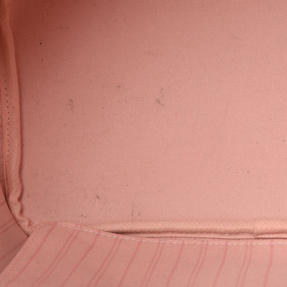 Louis Vuitton Damier Ebene Neo Neverfull MM Rose Ballerine 7 of 9