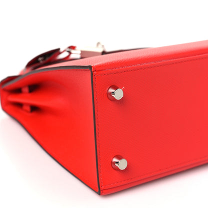 Hermes Epsom Kelly Sellier 25 Rouge Casaque 9 of 11