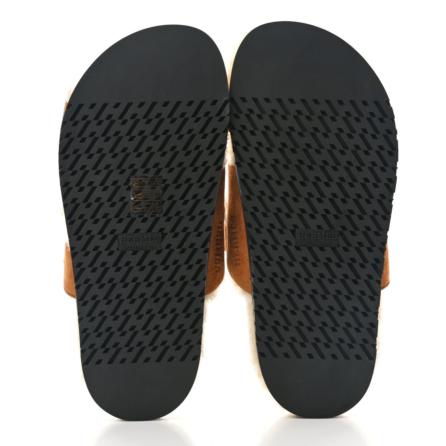 Suede Goatskin Woolskin Womens Chypre Sandals 36 Naturel Ecru