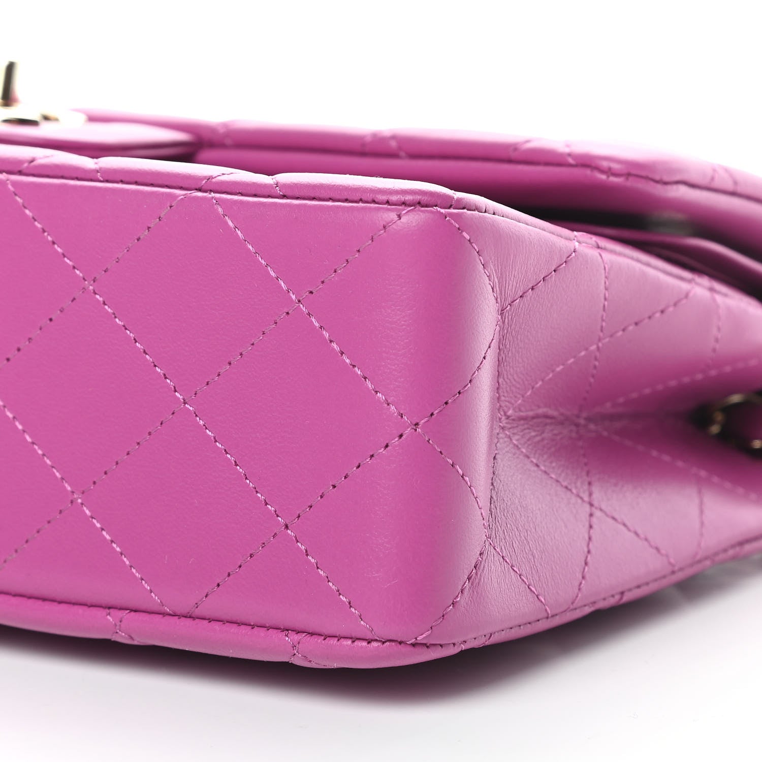 Chanel Lambskin Quilted Small Double Flap Purple 9 of 12