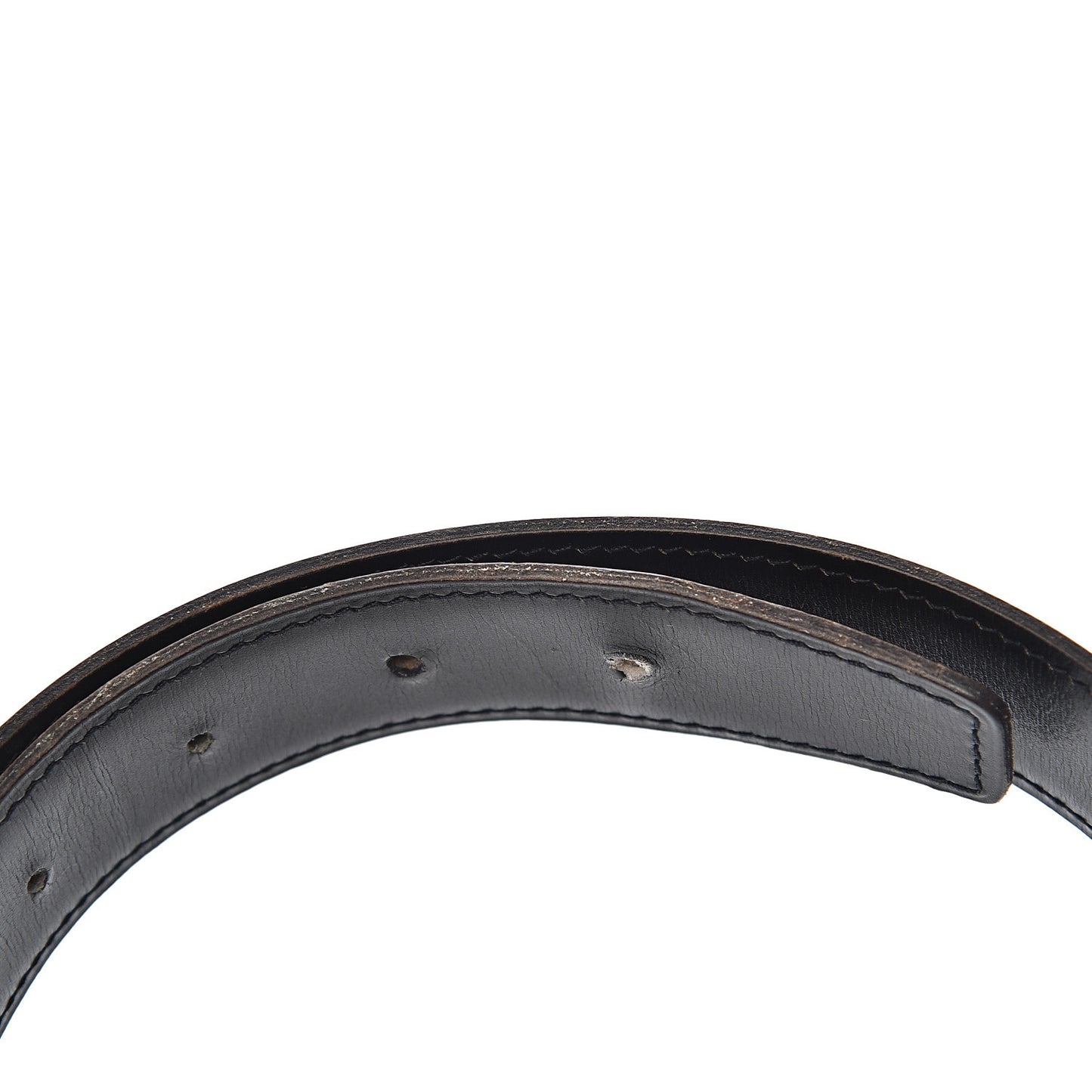Box Courchevel 32mm Constance H Belt 72 Black Cognac
